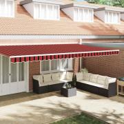 vidaXL Markiskappa Ersättning Flerfärgsdesign 580 x 20 cm Polyester