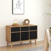 vidaXL Sideboard OTTA Brun och svart 114 x 43 x 73,5 cm
