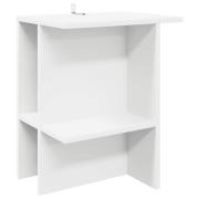 vidaXL Kaffeebord Vit 40 x 30 x 49 cm Konstruerat trä