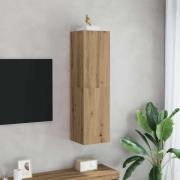 vidaXL Tv-bänk artisan ek 30,5x30x110 cm konstruerat trä