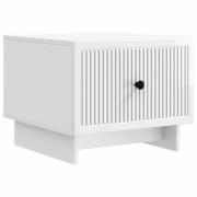 vidaXL Kaffeebord Vit högglans 49 x 50 x 40 cm Konstruerat trä