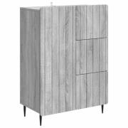 vidaXL Sideboard Grå sonoma-ek 66 x 34,5 x 91,5 cm Konstruerat trä