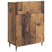 vidaXL Sideboard Gammalt trä 66 x 34,5 x 92 cm Konstruerat trä