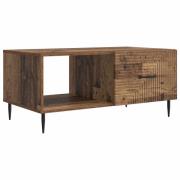 vidaXL Kaffeebord Gammalt trä 90 x 50 x 40 cm Konstruerat trä
