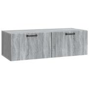 vidaXL Väggmonterad TV-bänk Väggmonterad Grå sonoma-ek 98 x 41 x 30 cm