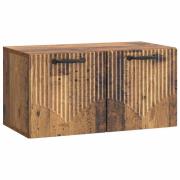 vidaXL Väggmonterad TV-bänk Gammalt trä 59,5 x 31 x 30 cm