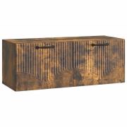 vidaXL Väggmonterad TV-bänk Rökt ek 78,5 x 31 x 30 cm Konstruerat trä
