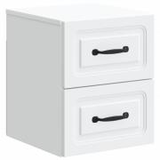 vidaXL Väggmonterat Sängbord Vit 34,5 x 33 x 40 cm Konstruerat trä
