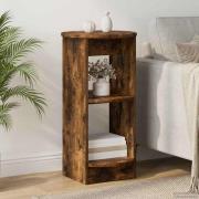 vidaXL Sidokabinett Rökt Ek 40 x 40 x 75 cm Konstruerat trä