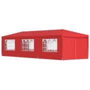 vidaXL Partytält 900 x 300 x 255 cm Röd PE och stål