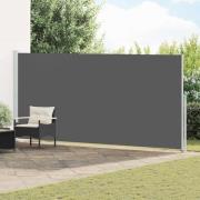 vidaXL Utfällbar sidomarkis Antracit 600 x 180 cm Polyester