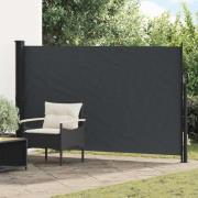 vidaXL Utfällbar sidomarkis Svart 300 x 170 cm Polyester