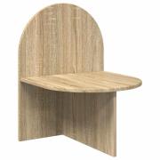 vidaXL Sängbord Sonoma-ek 48 x 49 x 65 cm Konstruerat trä