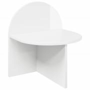 vidaXL Sängbord Vit högglans 40 x 35,5 x 45,5 cm Konstruerat trä