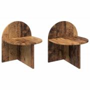 vidaXL Sängbord 2 pcs Gammalt trä 40 x 35,5 x 45,5 cm Konstruerat trä