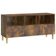 vidaXL TV-skåp med låda Rökt ek 102 x 34,5 x 50 cm Konstruerat trä