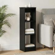 vidaXL Sidokabinett Svart 40 x 40 x 100 cm Konstruerat trä