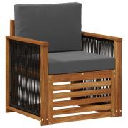 vidaXL Utomhus Mellansoffa Naturlig