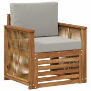 vidaXL Utomhus Mellansoffa Naturlig