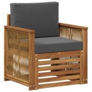 vidaXL Utomhus Mellansoffa Naturlig