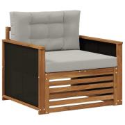 vidaXL Utomhus Mellansoffa Naturlig