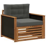 vidaXL Utomhus Mellansoffa Naturlig