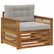 vidaXL Utomhus Mellansoffa Naturlig