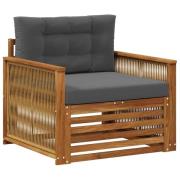 vidaXL Utomhus Mellansoffa Naturlig