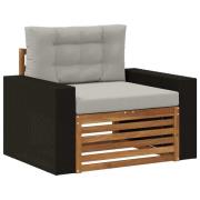 vidaXL Utomhus Mellansoffa Naturlig