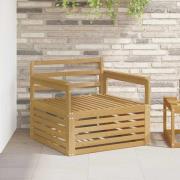 vidaXL Utomhussoffa Massivt Akaciaträ Vit