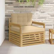 vidaXL Utomhussoffa Polyester Vit