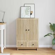 vidaXL Sideboard Sonoma-ek 66 x 34,5 x 95 cm Konstruerat trä