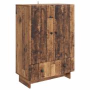vidaXL Sideboard Gammalt trä 66 x 34,5 x 95 cm Konstruerat trä
