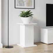 vidaXL Växtställ 2 pcs Vit högglans 30,5 x 30 x 43 cm Konstruerat trä