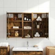 vidaXL Badrumsskåpsset 3 pcs 80 x 10,5 x 50 cm Konstruerat trä