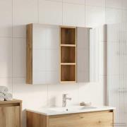 vidaXL Badrumsskåpsset 3 pcs 80 x 10,5 x 50 cm Konstruerat trä
