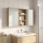 vidaXL Badrumsskåpsset 3 pcs 90 x 10,5 x 50 cm Konstruerat trä