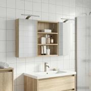 vidaXL Badrumsskåpsset 3 pcs 100 x 10,5 x 50 cm Konstruerat trä