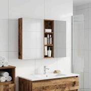 vidaXL Badrumsskåpsset 3 pcs 100 x 10,5 x 60,5 cm Konstruerat trä