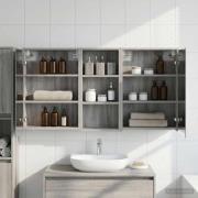 vidaXL Badrumsskåpsset för 3 pcs 116 x 16 x 62,5 cm Konstruerat trä