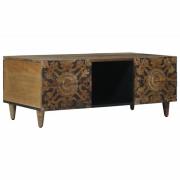 vidaXL Kaffeebord Brun 100 x 54 x 40 cm Massivt mangoträ