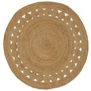 vidaXL Områdesmattor Naturlig Ø 120 cm Jute