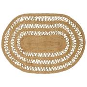 vidaXL Områdesmattor Naturlig 100 x 152 cm Jute