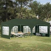 vidaXL Pop-up Partytält Grön 575 x 288 x 245 cm Oxford Tyg