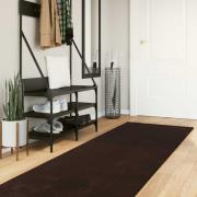 vidaXL Mellanhög mjuk och tvättbar matta HUARTE Brun 400 x 80 cm