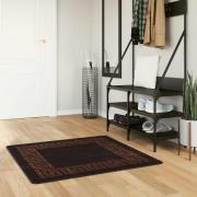 vidaXL Mattlöpare MARSA Svart 100 x 100 cm Polyester och PVC