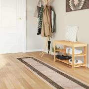 vidaXL Mattlöpare MARSA Svart 50 x 300 cm Polyester och PVC