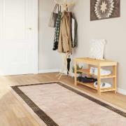 vidaXL Mattlöpare MARSA Svart 80 x 250 cm Polyester och PVC