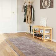 vidaXL Mattlöpare MARSA Grå 100 x 300 cm Polyester och PVC