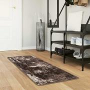 vidaXL Mattlöpare MARSA Svart 50 x 150 cm Polyester och PVC